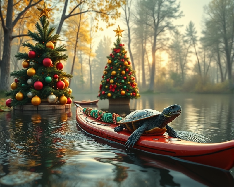 bee, kayak, turtle, christmas tree, mickey mouse